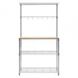 Frankfurt 4 Tier Shelf Unit, Silver