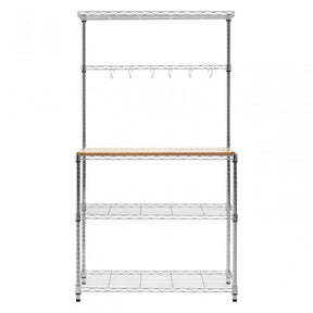 Frankfurt 4 Tier Shelf Unit, Silver
