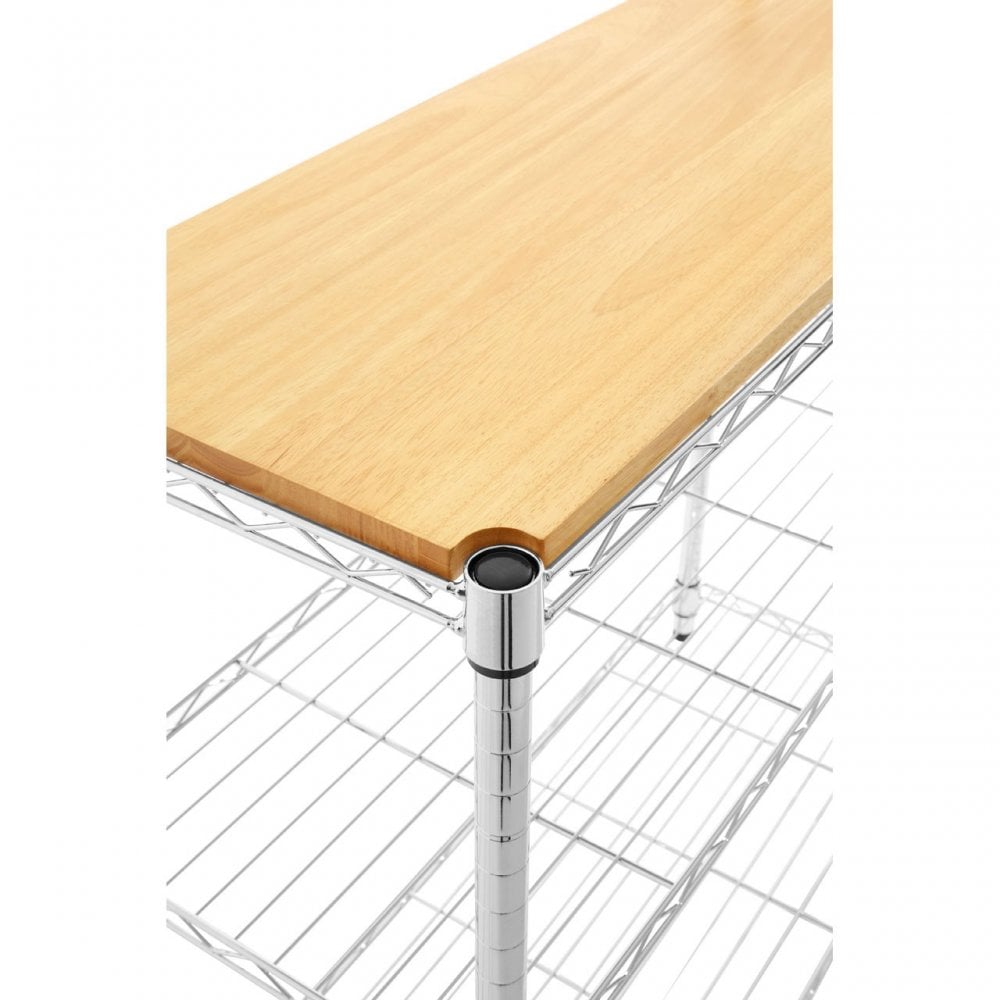 Frankfurt 4 Tier Shelf Unit, Silver