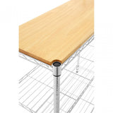 Frankfurt 4 Tier Shelf Unit, Silver
