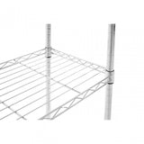 Frankfurt 4 Tier Shelf Unit, Silver