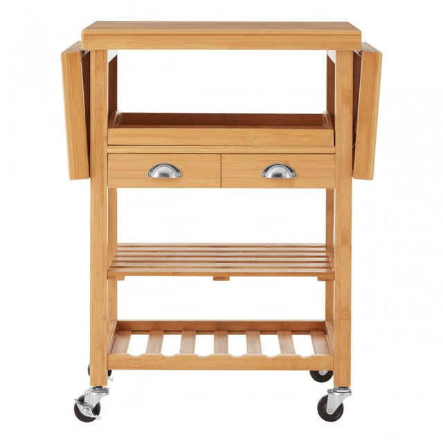 Kitchen Trolley, Bamboo, Natural