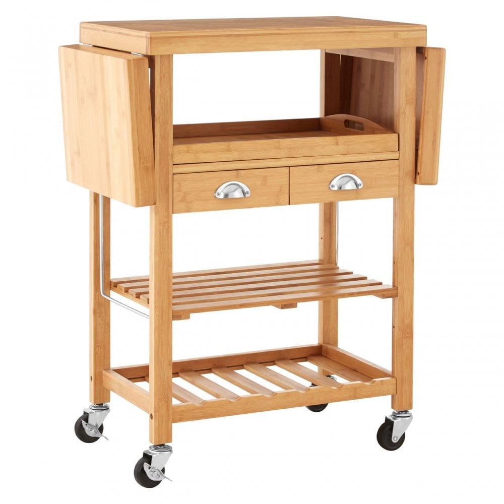 Kitchen Trolley, Bamboo, Natural