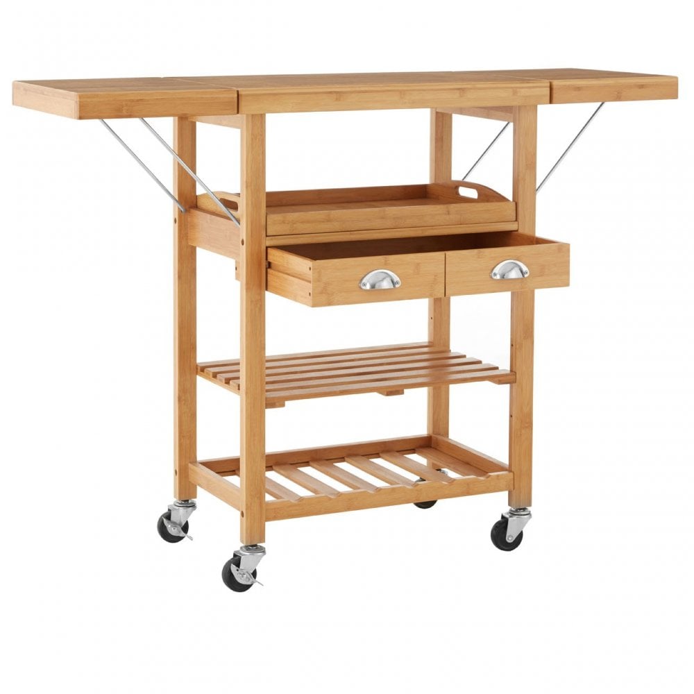 Kitchen Trolley, Bamboo, Natural