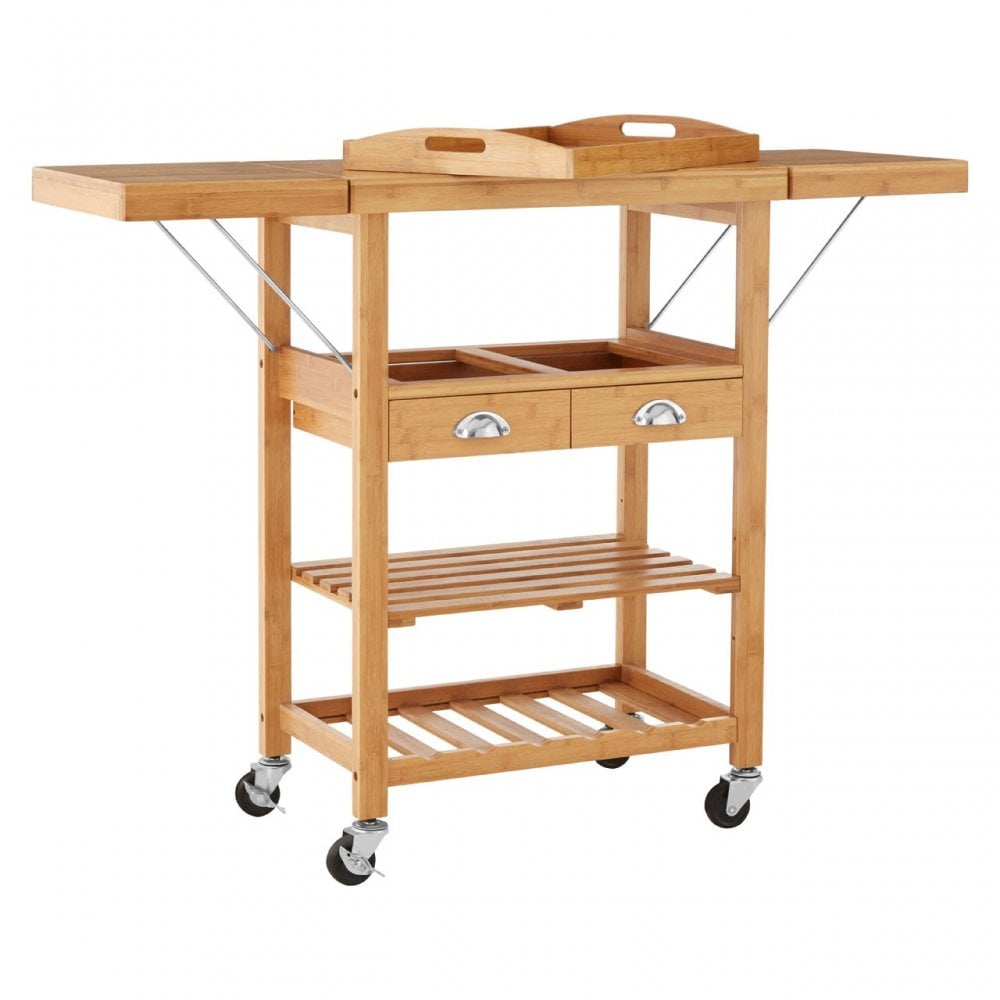 Kitchen Trolley, Bamboo, Natural