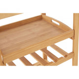 Kitchen Trolley, Bamboo, Stainless Steel, Natural