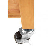 Kitchen Trolley, Bamboo, Stainless Steel, Natural