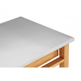 Kitchen Trolley, Bamboo, Stainless Steel, Natural