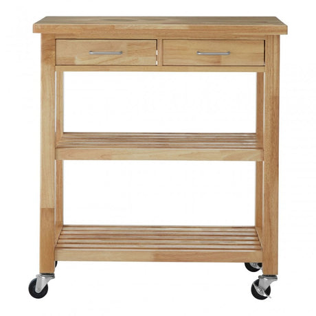 Kitchen Trolley, Rubberwood, Natural