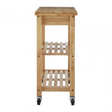 Kitchen Trolley, Rubberwood, Natural