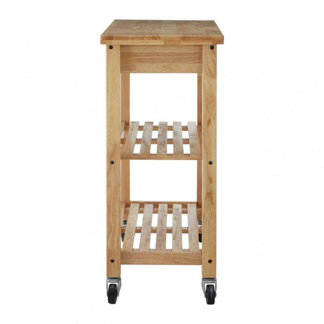 Kitchen Trolley, Rubberwood, Natural