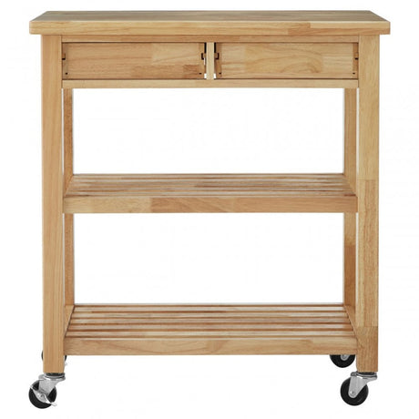 Kitchen Trolley, Rubberwood, Natural