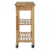 Kitchen Trolley, Rubberwood, Natural