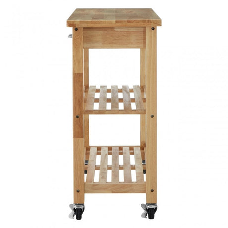 Kitchen Trolley, Rubberwood, Natural