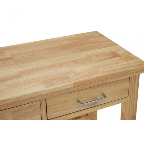 Kitchen Trolley, Rubberwood, Natural