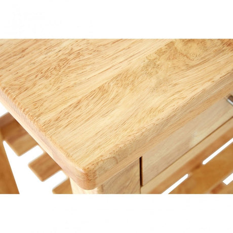 Kitchen Trolley, Rubberwood, Natural