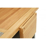 Kitchen Trolley, Wood, Pine Wood, Granite, Black