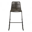 Sisal Grey Rope Bar Chair, Cotton Rope, Steel, Grey