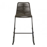 Sisal Grey Rope Bar Chair, Cotton Rope, Steel, Grey