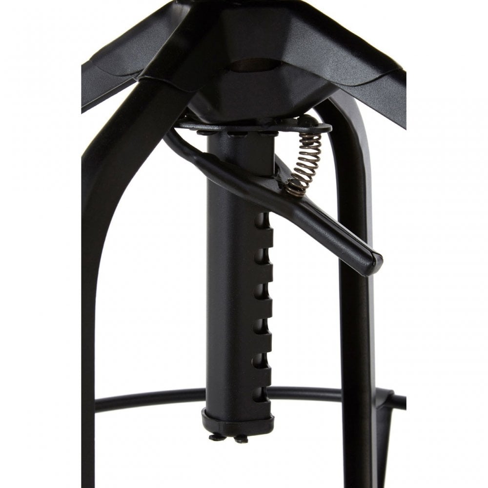 Ranch Foundry Style Bar Stool, Powder Coated Walnut Bentwood, Natural