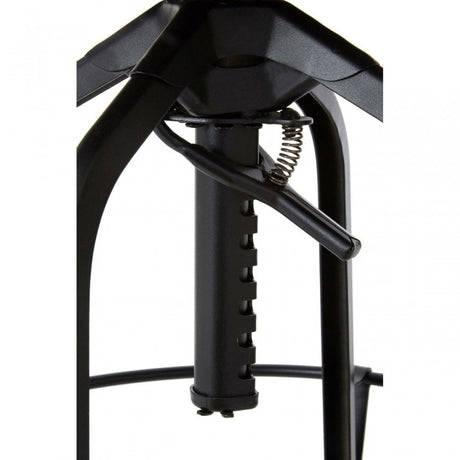 Ranch Foundry Style Bar Stool, Powder Coated Walnut Bentwood, Natural