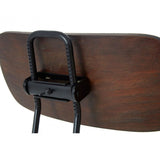 Ranch Foundry Style Bar Stool, Powder Coated Walnut Bentwood, Natural