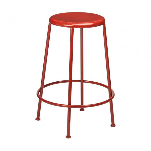 Hektor Hektor Artisan Stool, Metal, Red