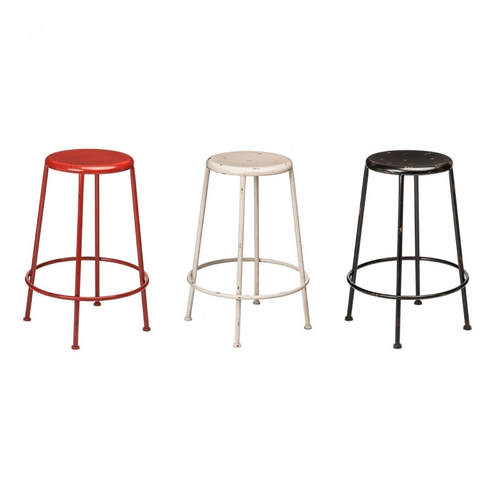 Hektor Hektor Artisan Stool, Metal, Red