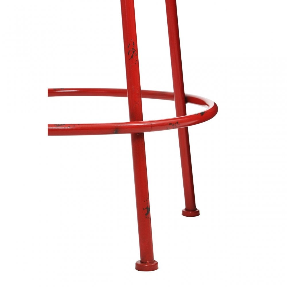 Hektor Hektor Artisan Stool, Metal, Red