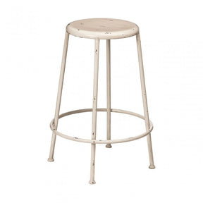 Hektor Hektor Artisan Stool, Metal, Cream