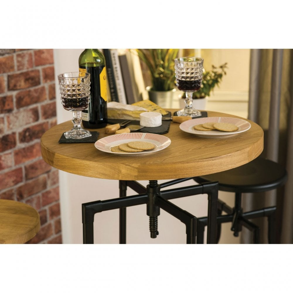 Ranch Foundry Style Bar Table, Ash Veneer,, Natural