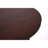 Ranch Foundry Style Bar Table, Powder Coated Walnut Bentwood, Natural