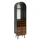 Unity Bar Cabinet, Fir Wood, Brown