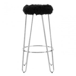 Brock Black Bar Stool, Black