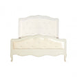 Charles White Double Bed, Bayur Wood, White