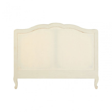 Charles White Double Bed, Bayur Wood, White