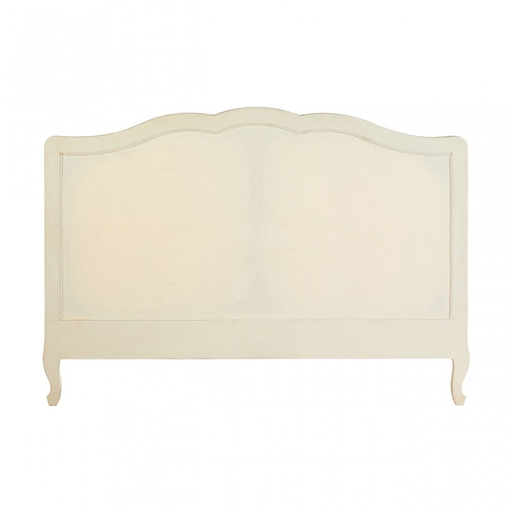 Charles White Kingsize Bed, Bayur Wood, White