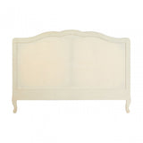 Charles White Kingsize Bed, Bayur Wood, White