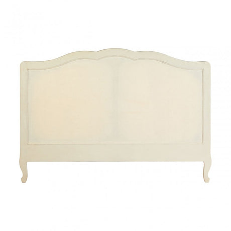 Charles White Kingsize Bed, Bayur Wood, White