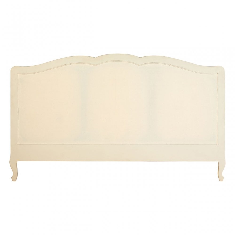 Charles White Super Kingsize Bed, Bayur Wood, White