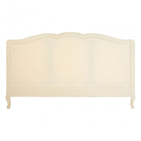Charles White Super Kingsize Bed, Bayur Wood, White