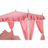 Kids Pink Princess Canopy Palace Bed with Curtains