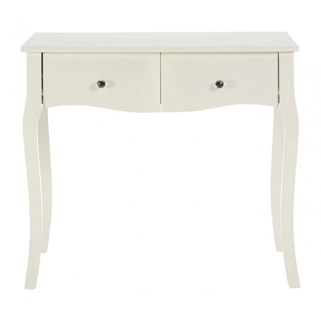 Emily Kids Fir Wood and Mdf Dressing Table In Cream