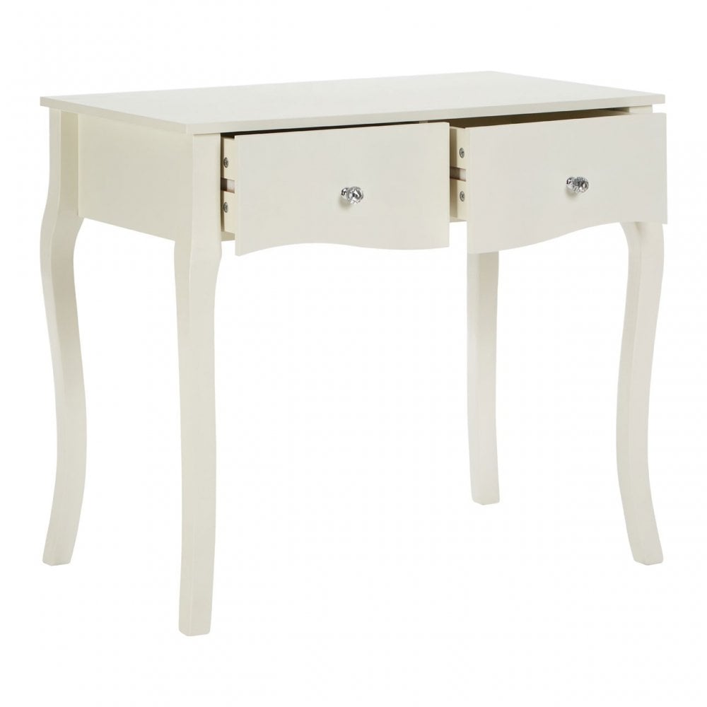 Emily Kids Fir Wood and Mdf Dressing Table In Cream