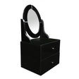 Dresser Unit, Glass, Black