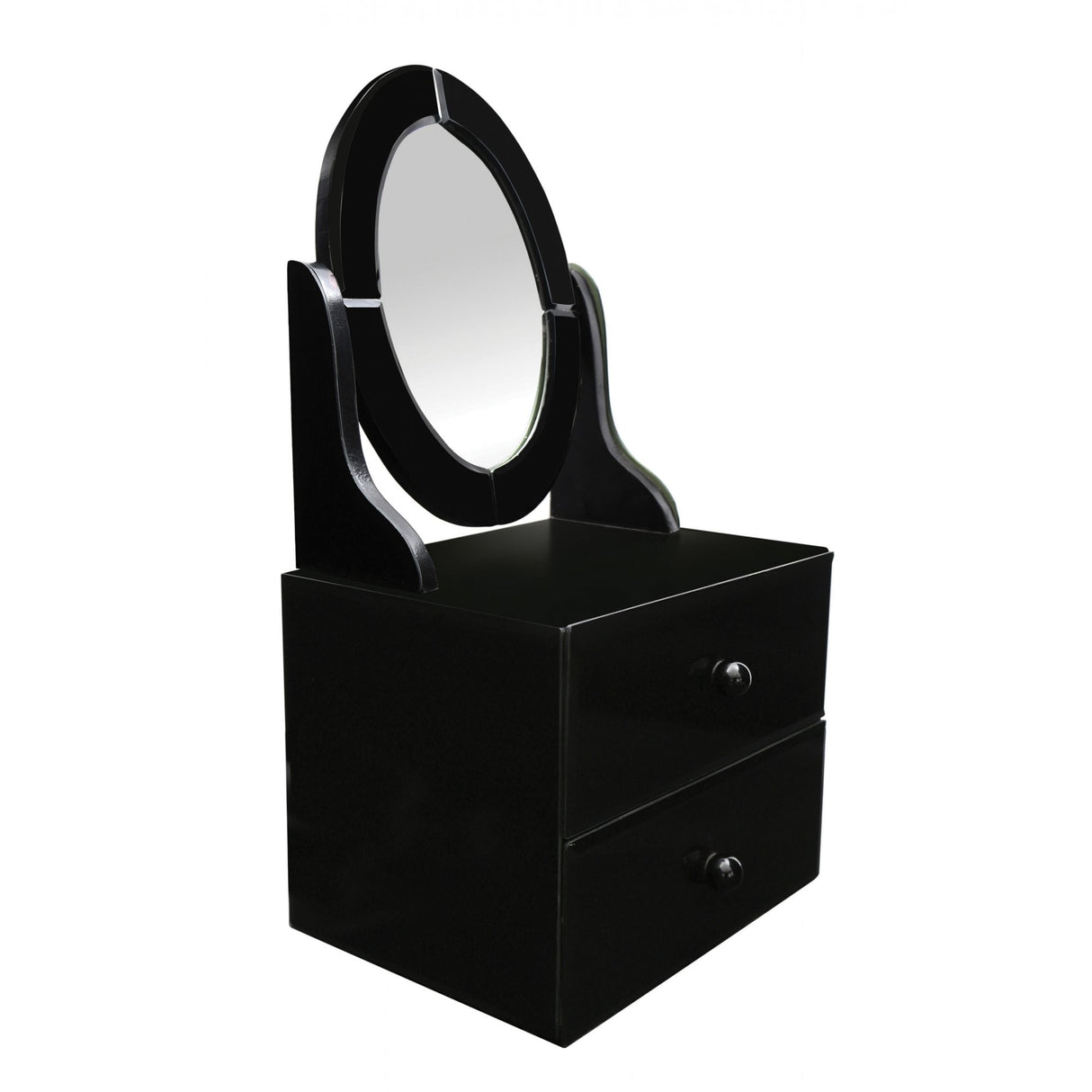 Dresser Unit, Glass, Black