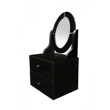 Dresser Unit, Glass, Black