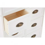 Austin 8 Drawers Chest, Wood, Paulownia Wood, Iron, White