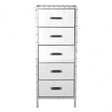 Rivet Chest, Mirrored Glass, Stainless Steel