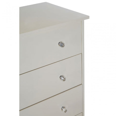 Emily Kids Fir Wood and Mdf Drawer Chest In Cream